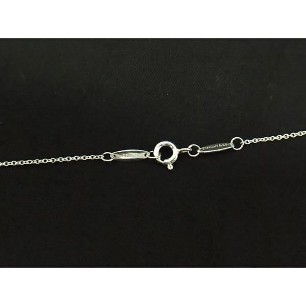 TIFFANY Co Elsa Peretti Open Heart Necklace Silver - Picture 3 of 4